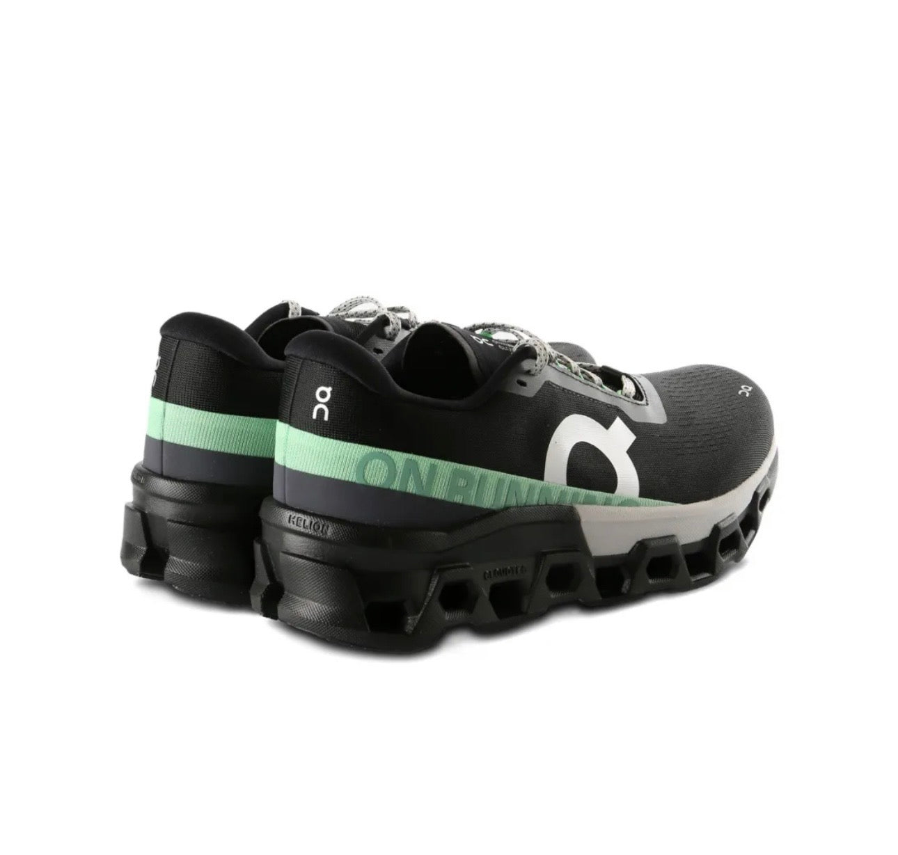 On Cloudmonster black green
