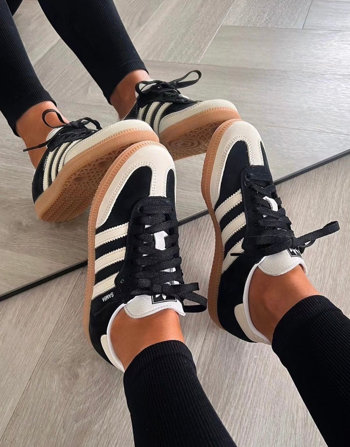Adidas Samba Black Cream מידה 45