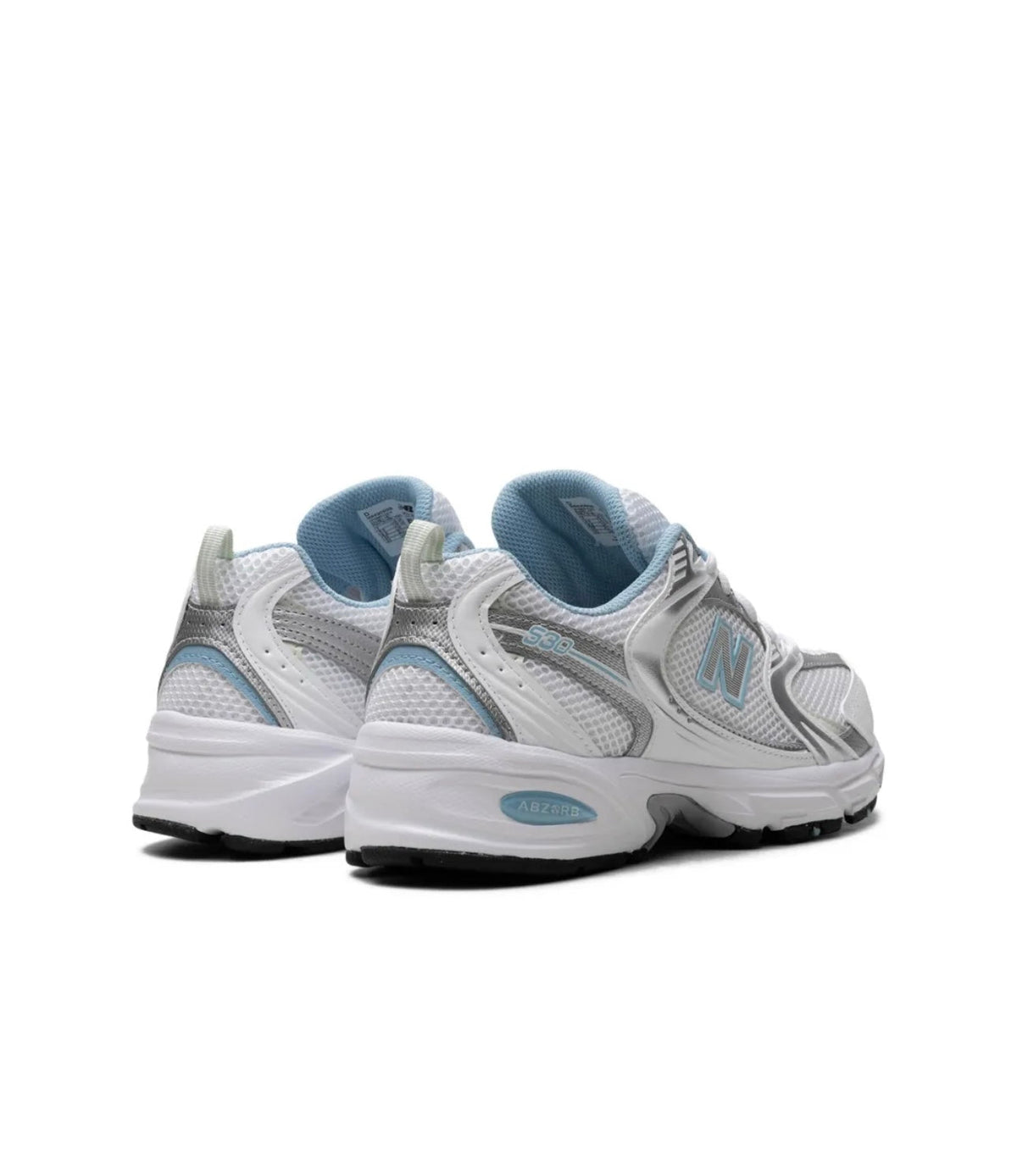 New Balance 530 white silver blue
