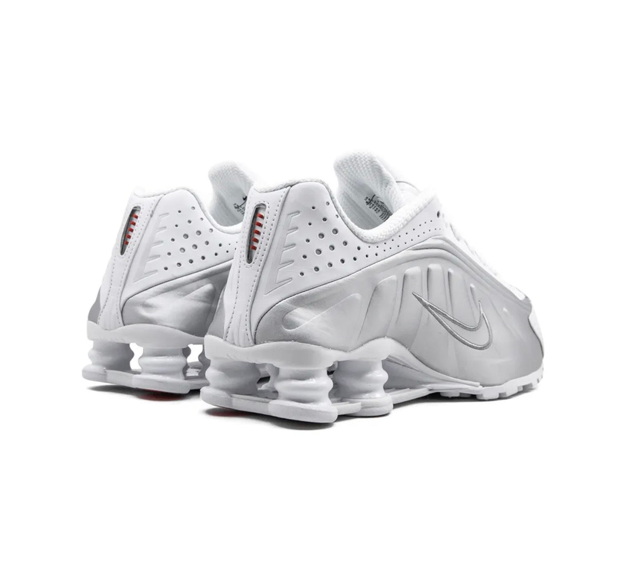 Nike Shox R4 Silver White