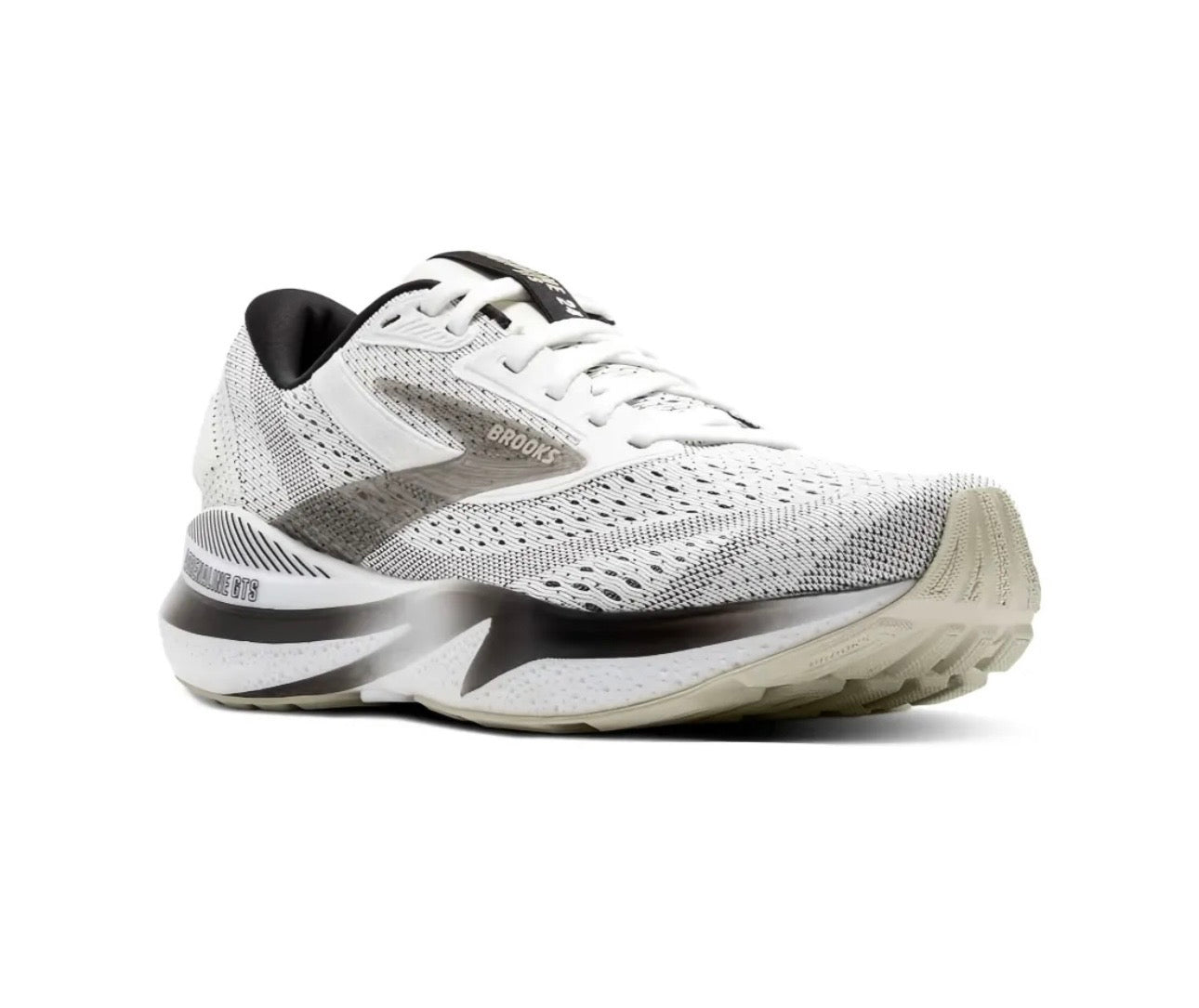 brooks Launch White Grey