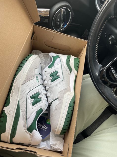 New Balance 550 White Green מידות 38