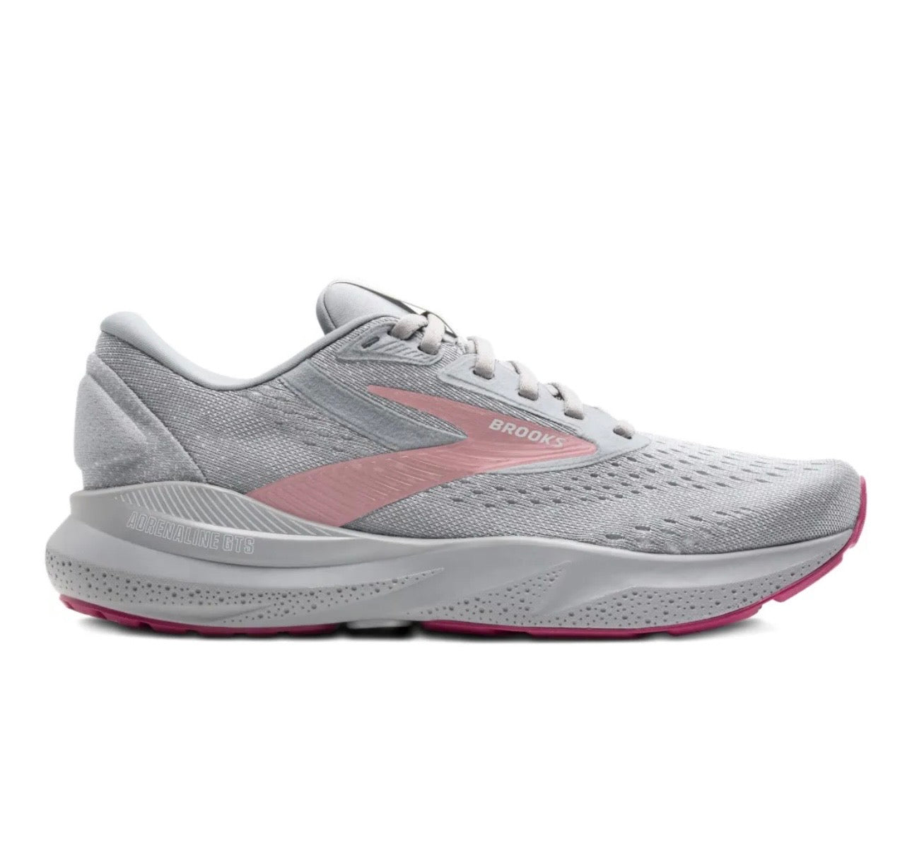 brooks Launch Grey Pink