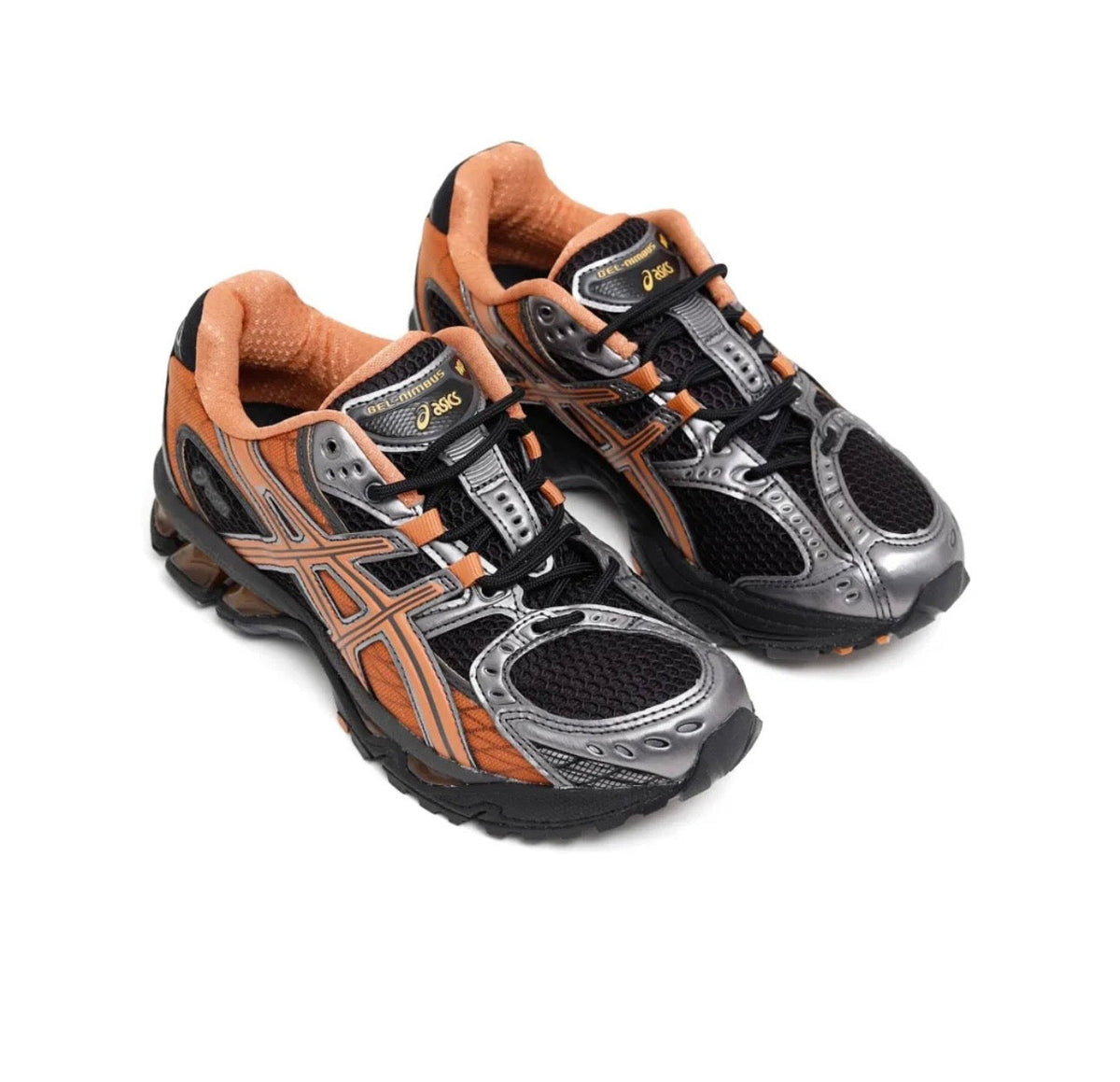 Asics Gel Nimbus Black Grey Orange