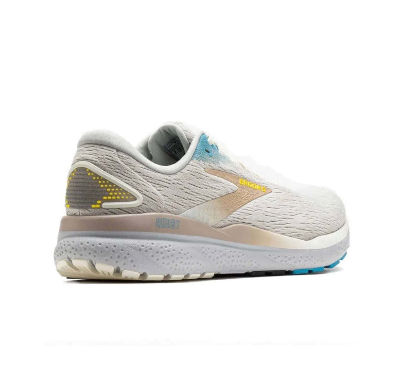 brooks Ghost Light Grey Yellow