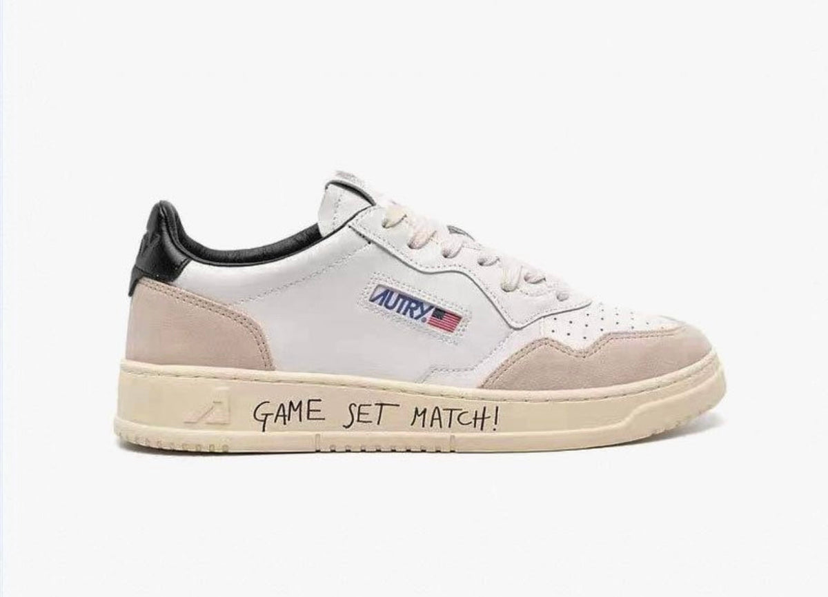 נעלי Autry White Gray Black “GAME SET MATCH” מקוריות בעיצוב אופנתי עכשווי לקידום אתר