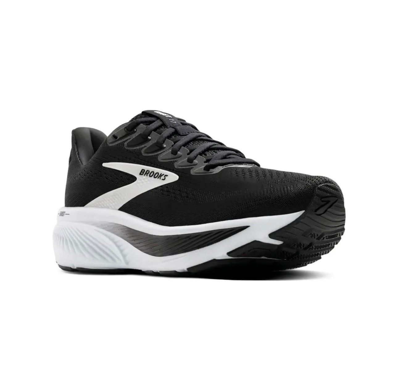 brooks Ghost Black White