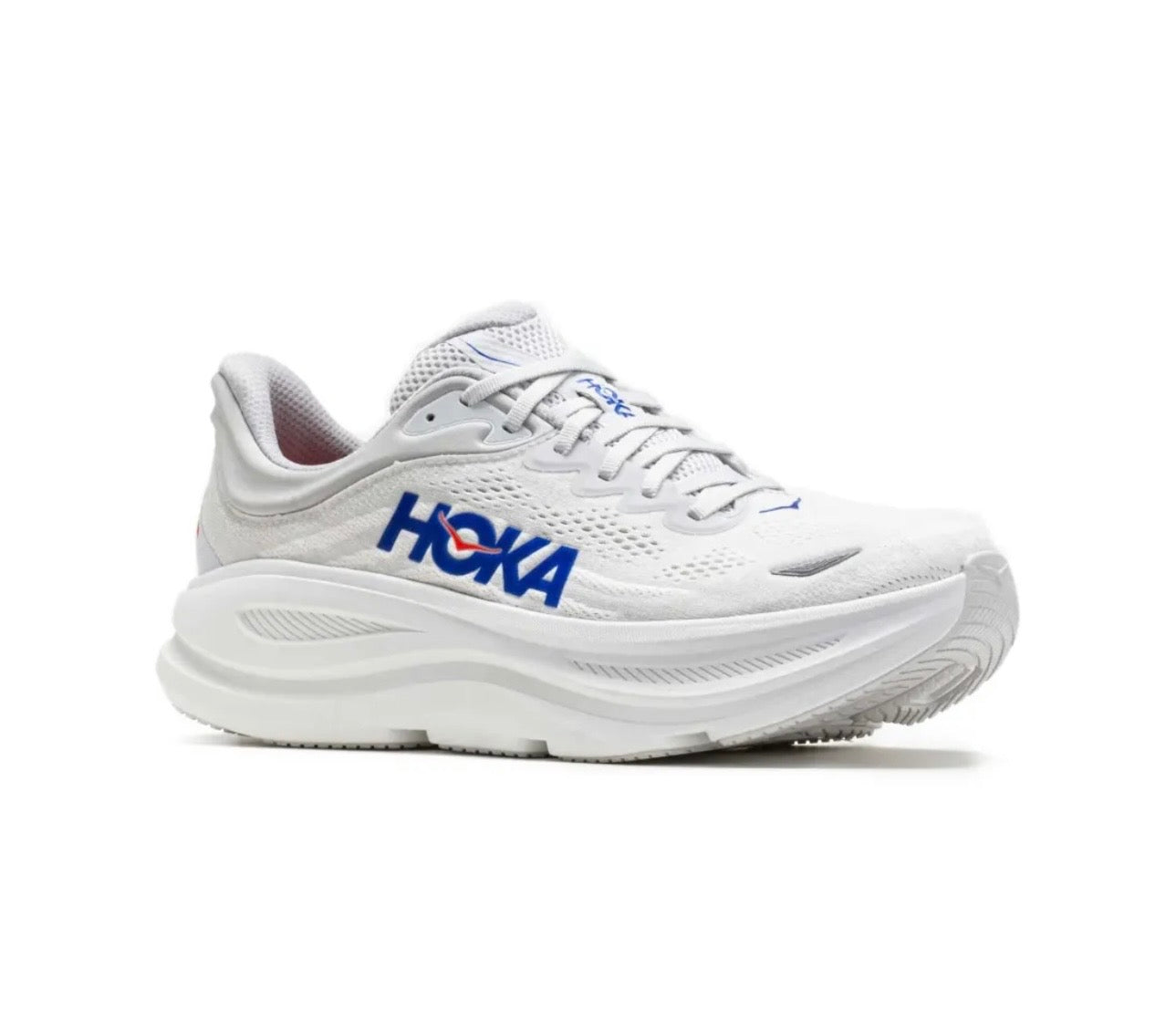 Hoka Bondi 9 White Blue