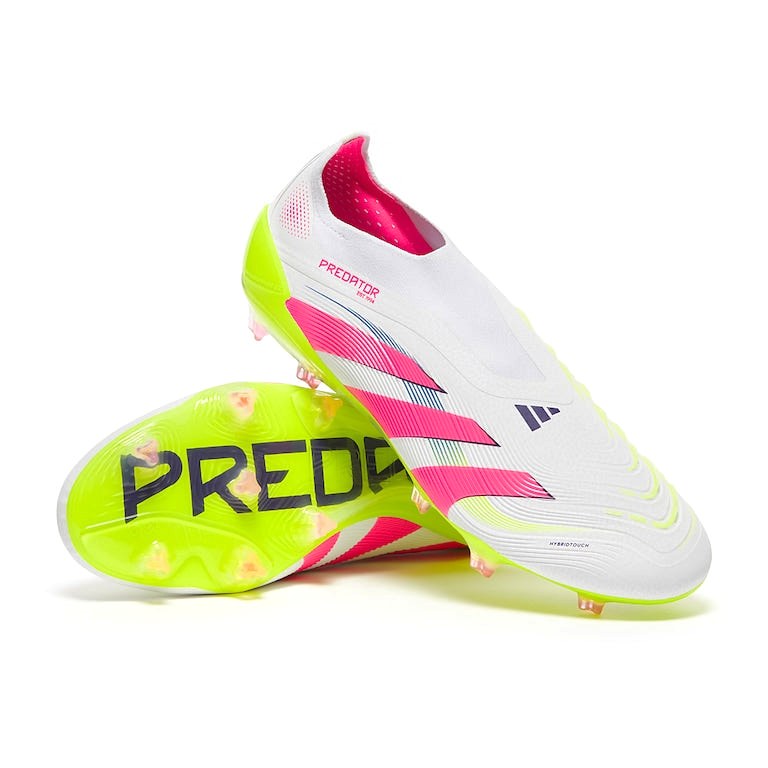 ADIDAS PREDATOR ELITE Laceless FG – White Pink