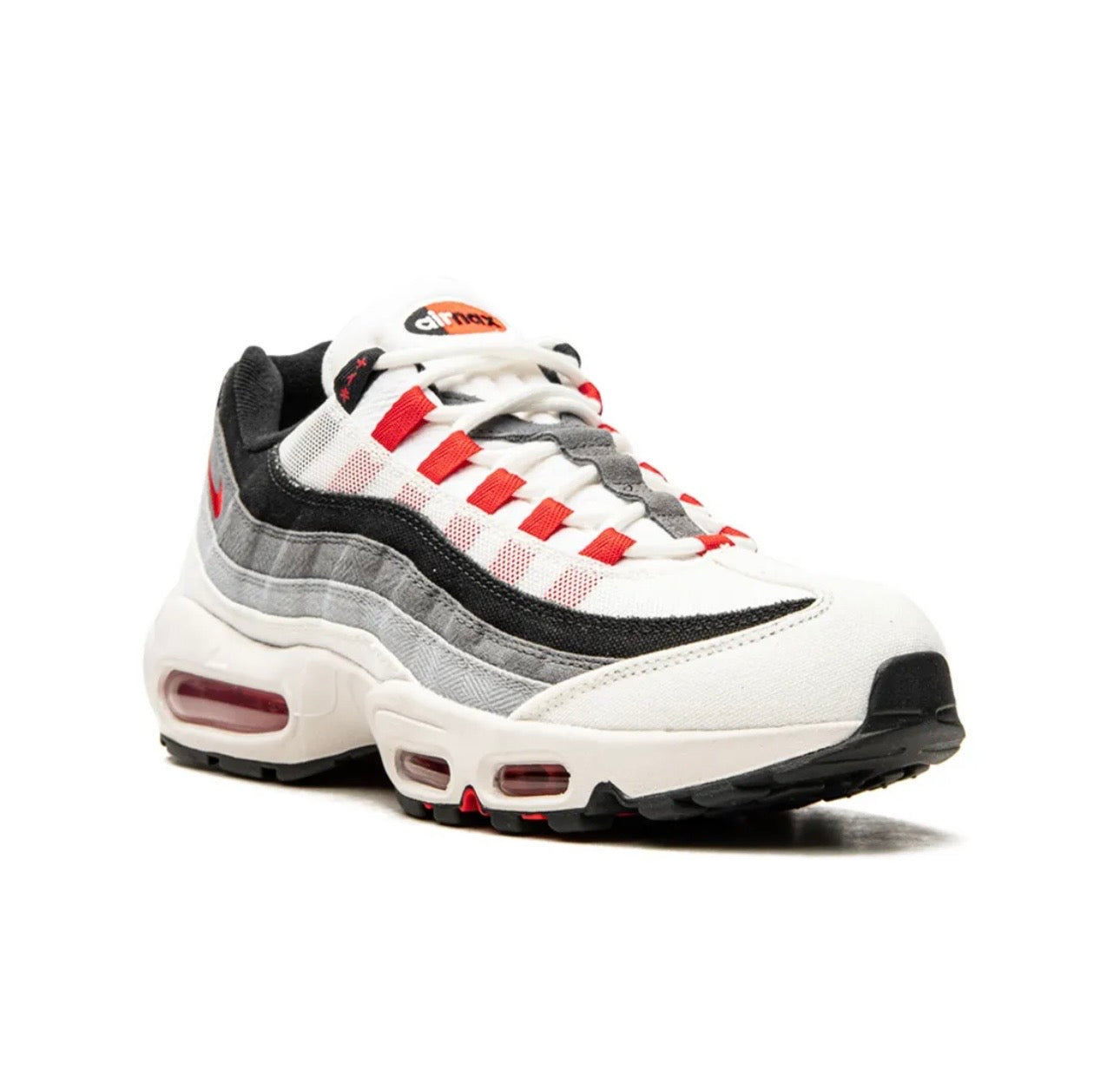 Nike air Vapormax 95’ white grey red