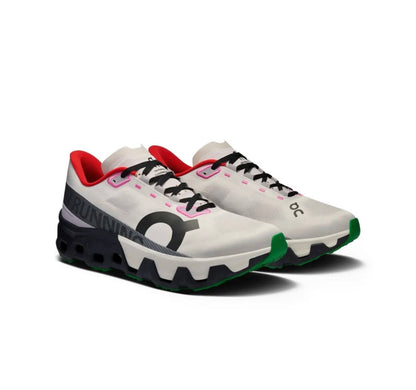 On Cloudmonster white red