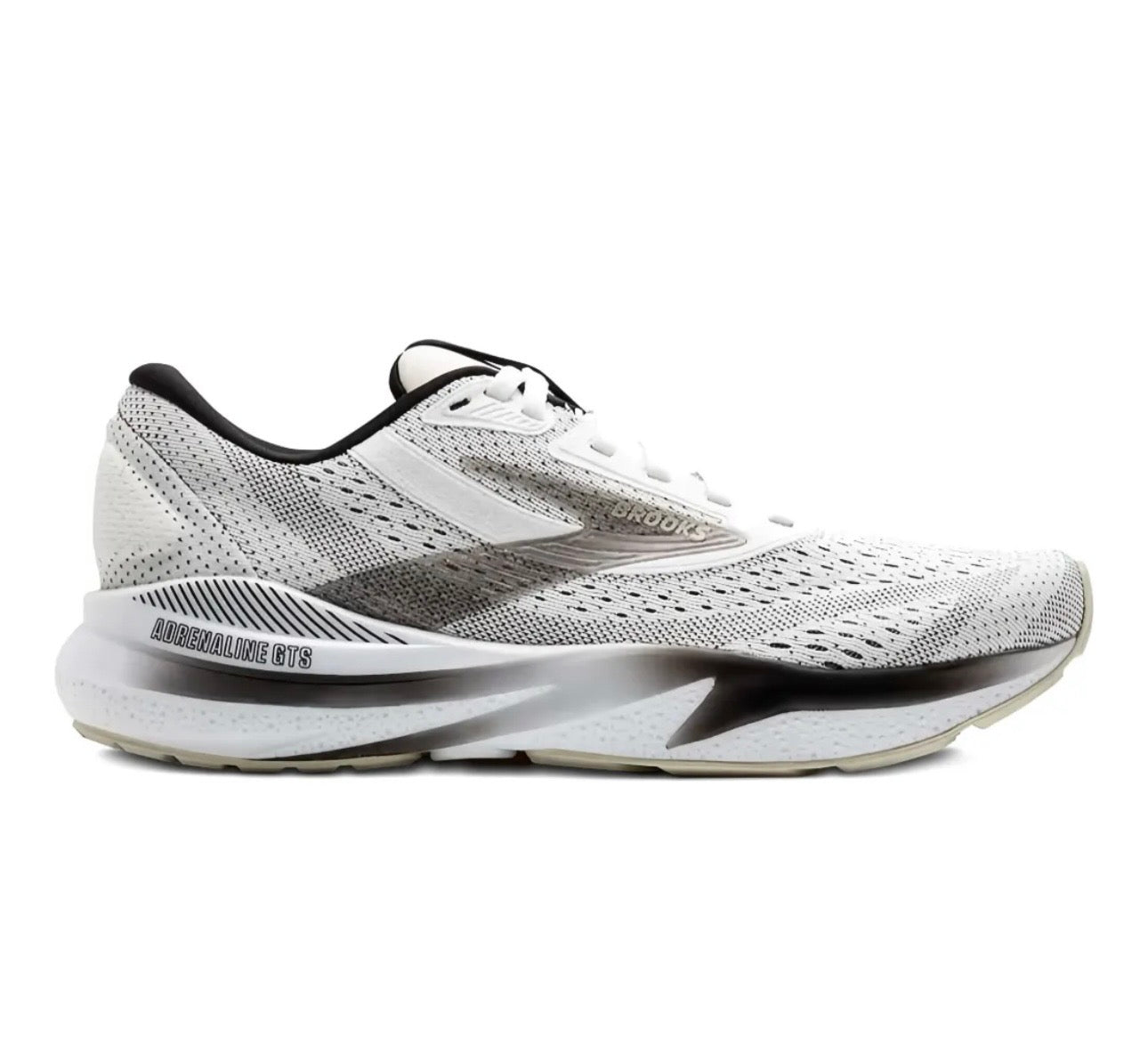 brooks Launch White Grey