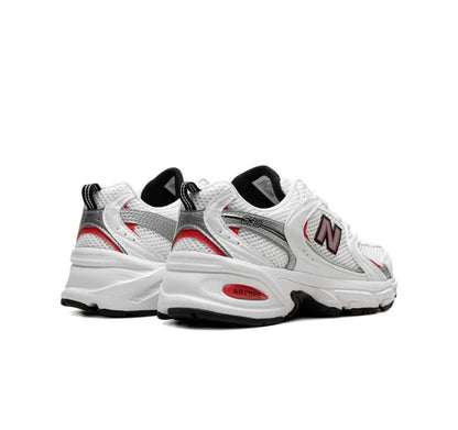 New Balance 530 white silver black red