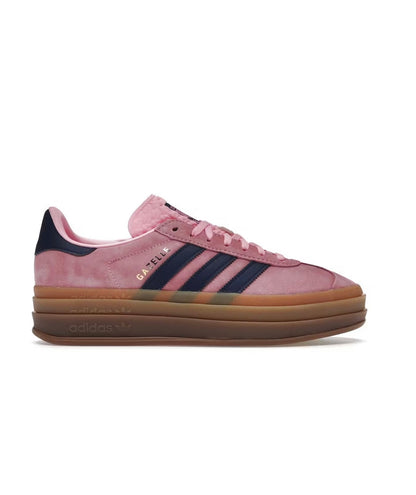 Adidas gazelle navy blue  pink platform מידה 37