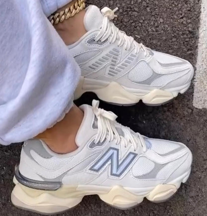 New Balance 9060 White Grey מידה 40.5