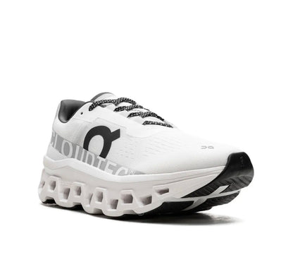 On Cloudmonster white grey