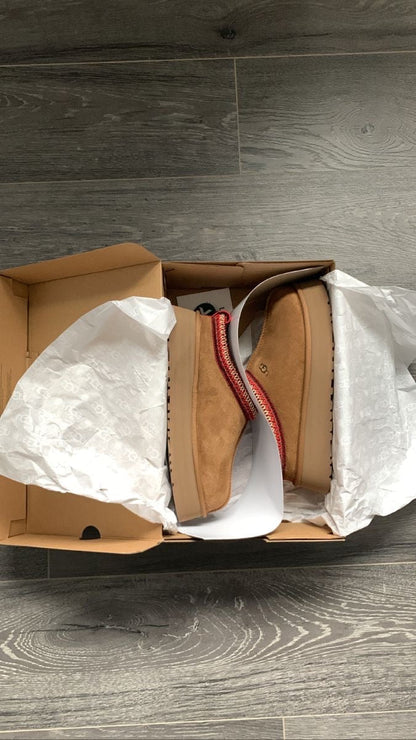 Ugg Tazz Platform Slippers brown red מידות 37,39
