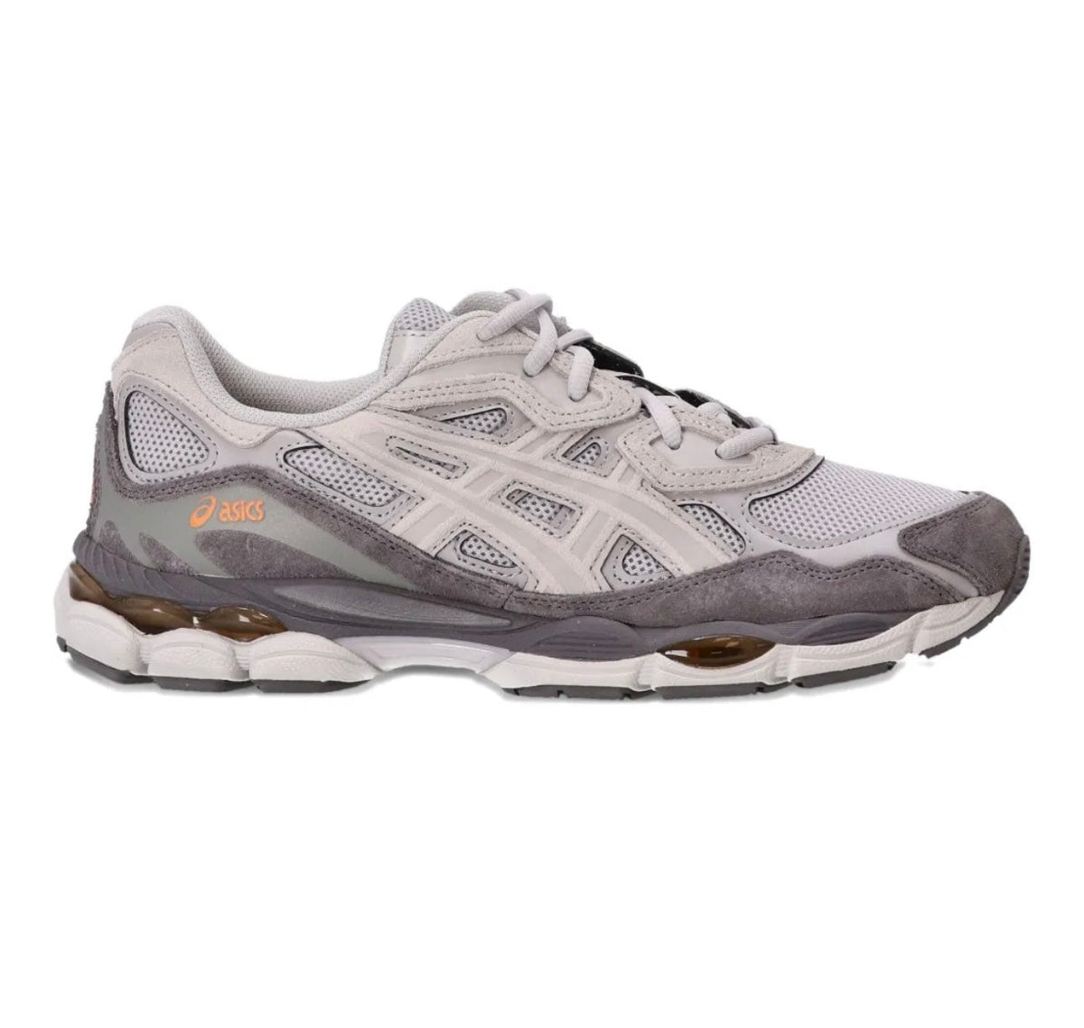 נעלי ASICS Gel Grey Orange מקוריות בעיצוב אופנתי עכשווי לקידום אתר