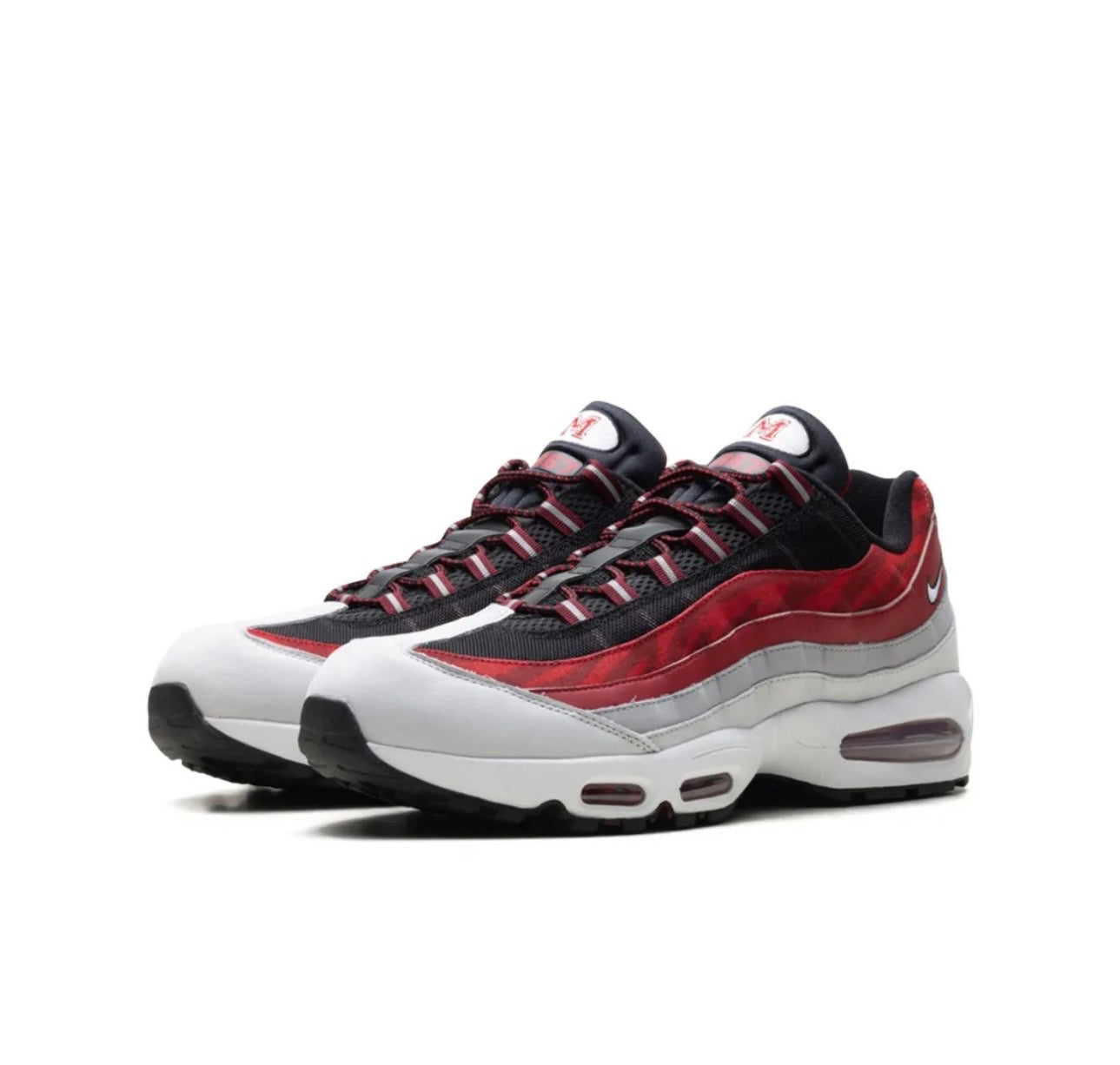 Nike air Vapormax 95’ black white red