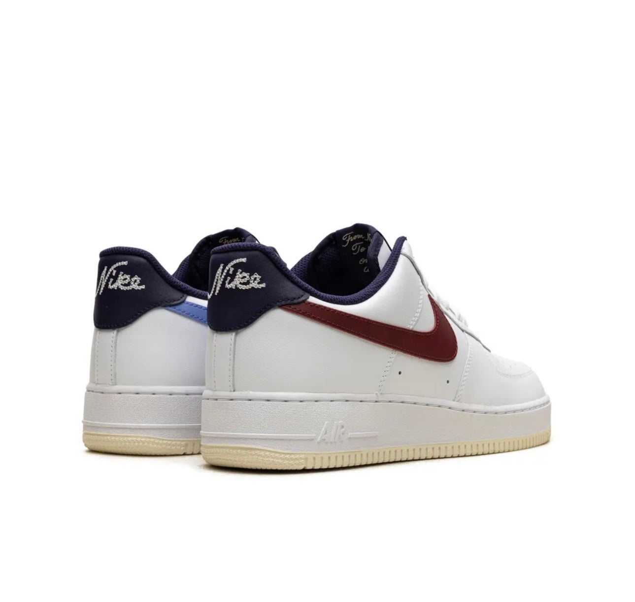 Nike AIR FORCE 1 White navy beetroot