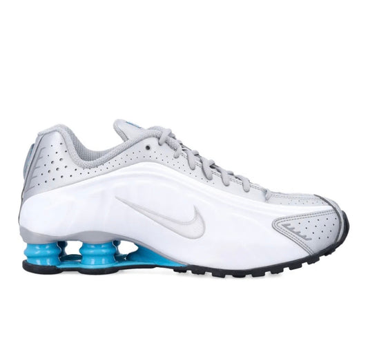 Nike Shox R4 Silver White Blue