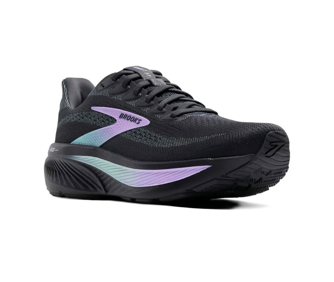 brooks Ghost Black Purple Blue
