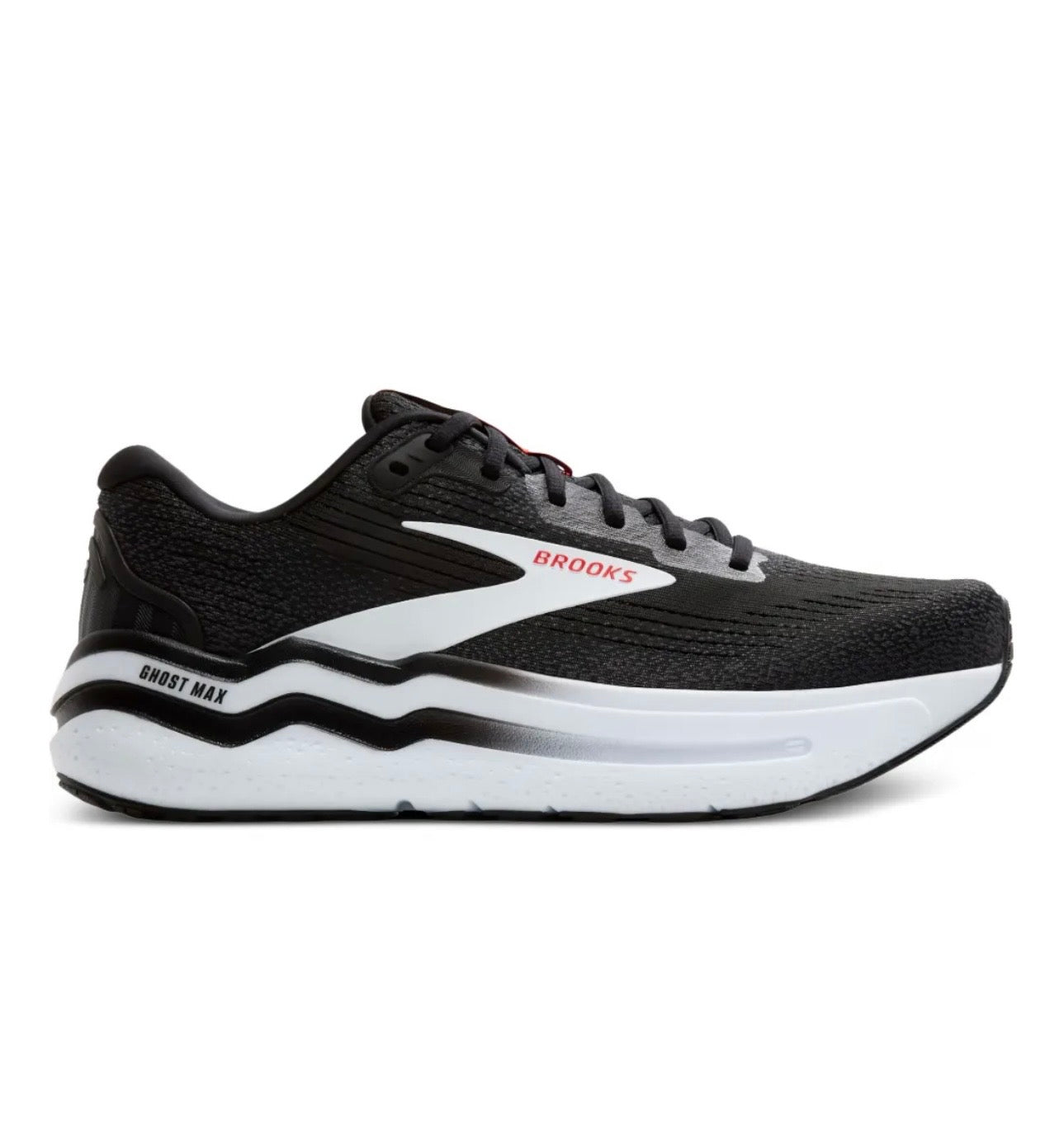 brooks Ghost Black White