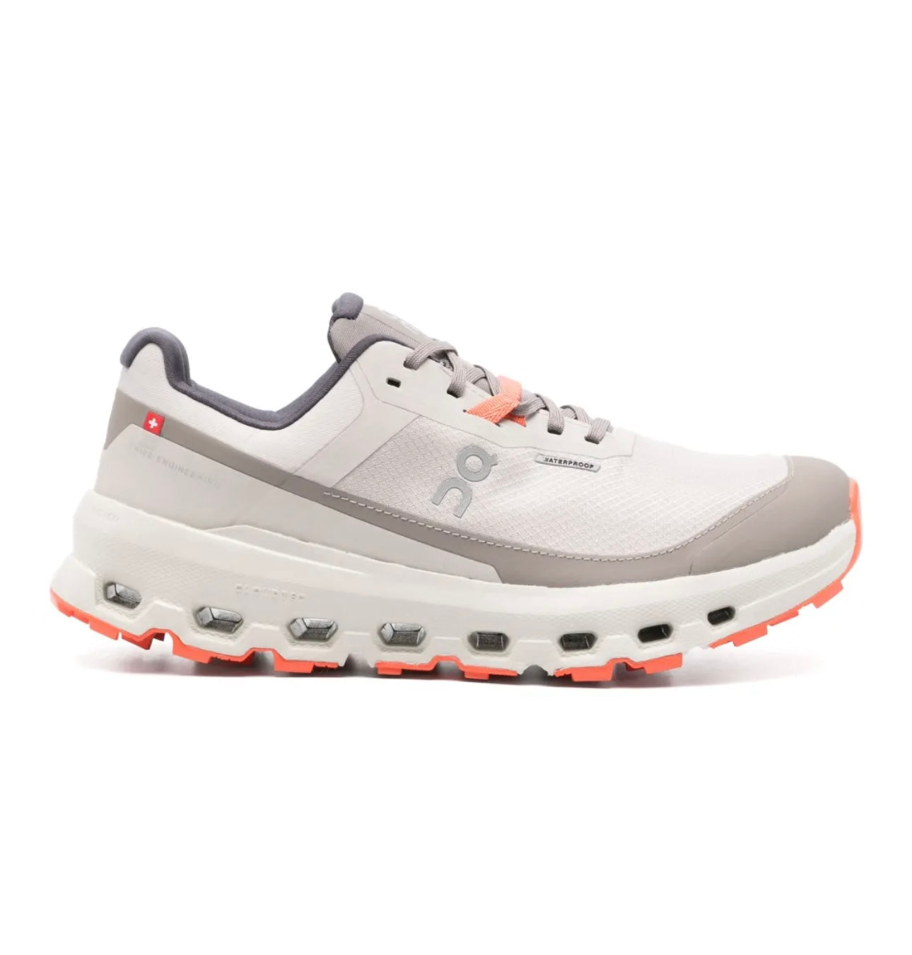 On Cloud White Gray Orange