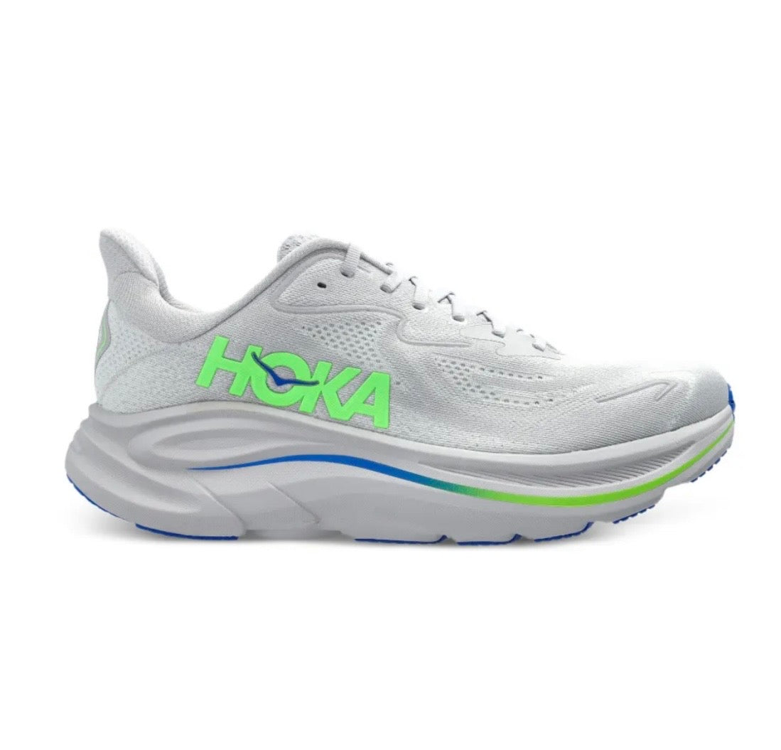 Hoka Clifton 10 Grey Light Green Blue