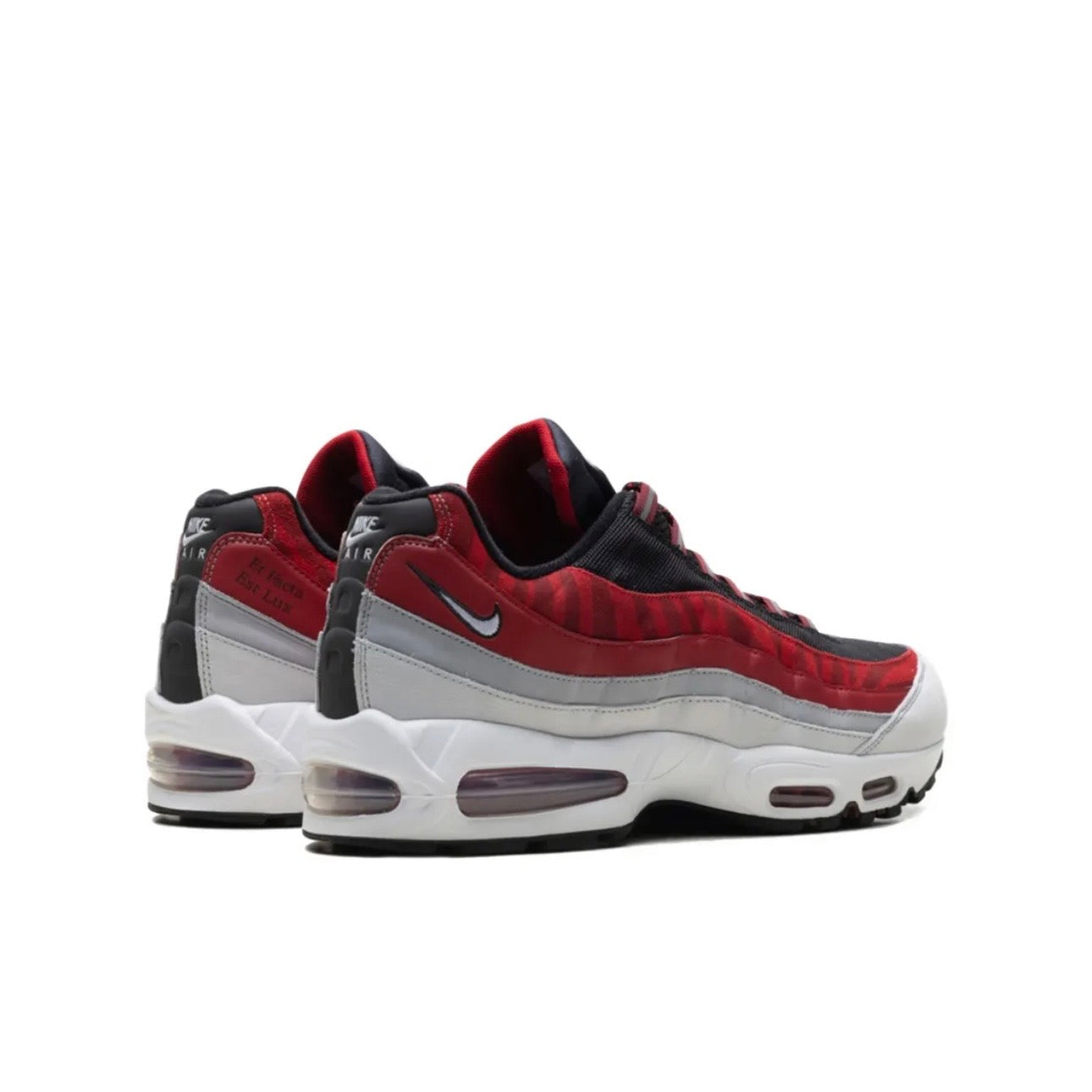 Nike air Vapormax 95’ black white red