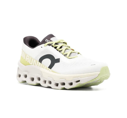 On Cloudmonster white yellow