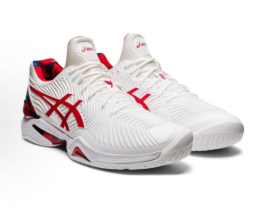 נעלי Asics Court FF2 White Red מקוריות בעיצוב אופנתי עכשווי לקידום אתר