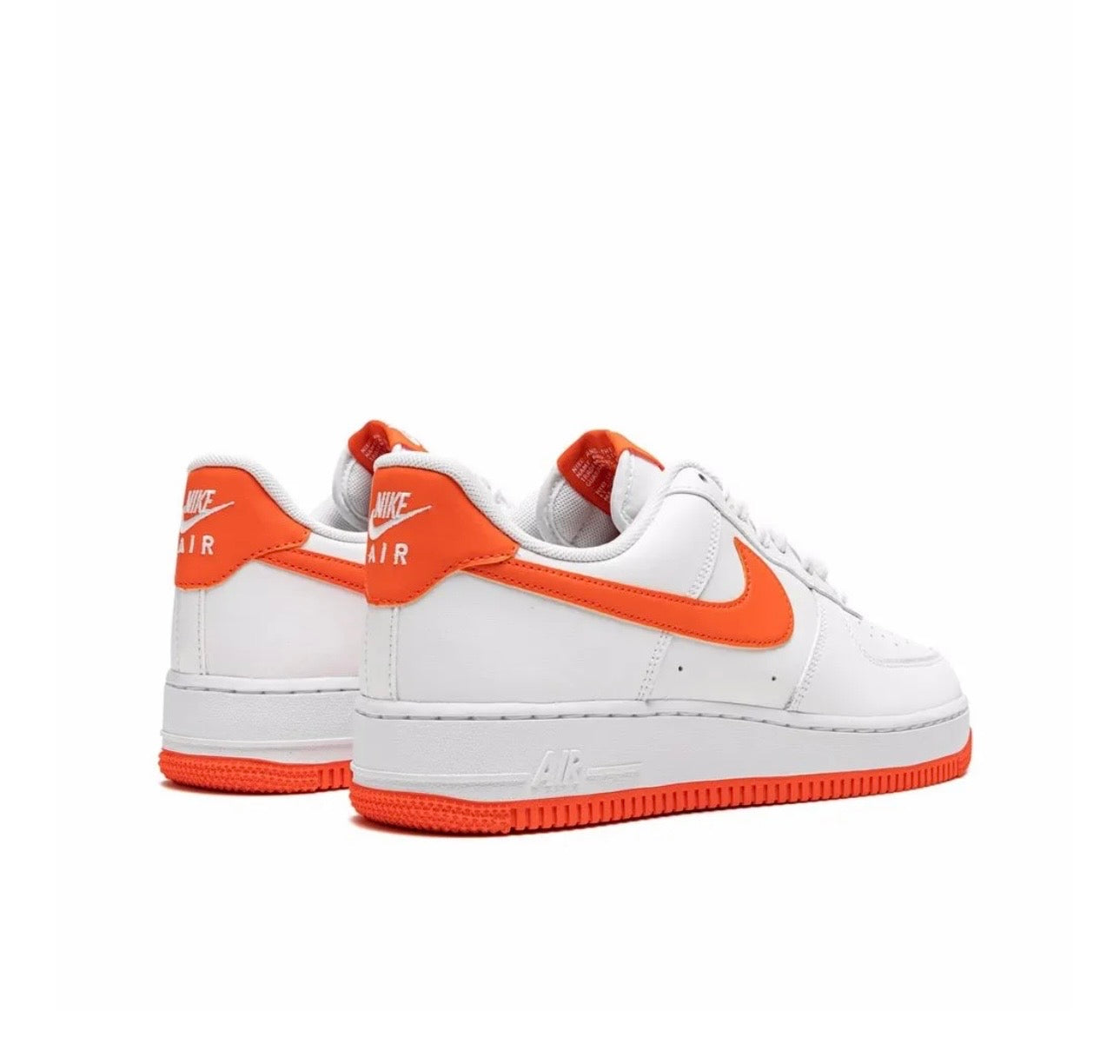 Nike AIR FORCE 1 White Orange