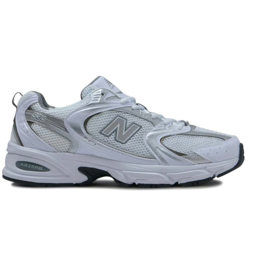 New Balance 530  White Grey מידות 38,40