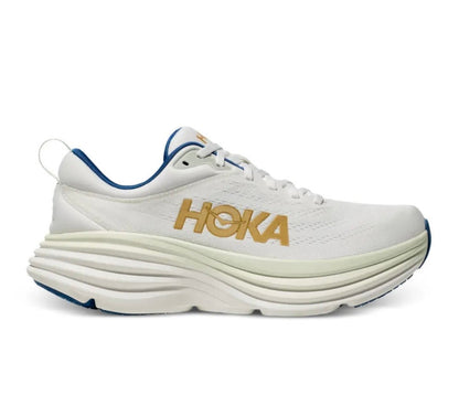 Hoka Bondi 8 White Yellow