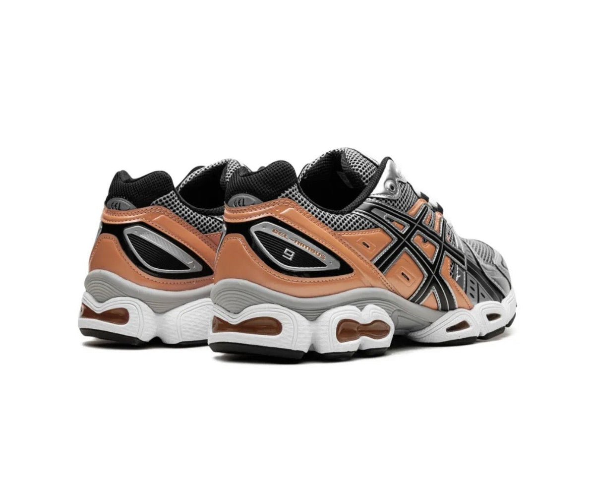 Asics Gel Nimbus Silver Black Peach