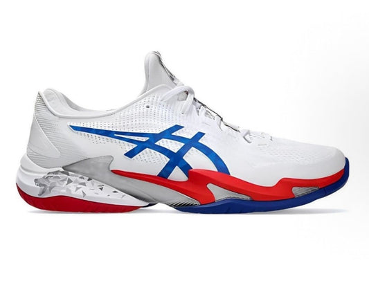 נעלי Asics Court FF3 White Blue Red מקוריות בעיצוב אופנתי עכשווי לקידום אתר