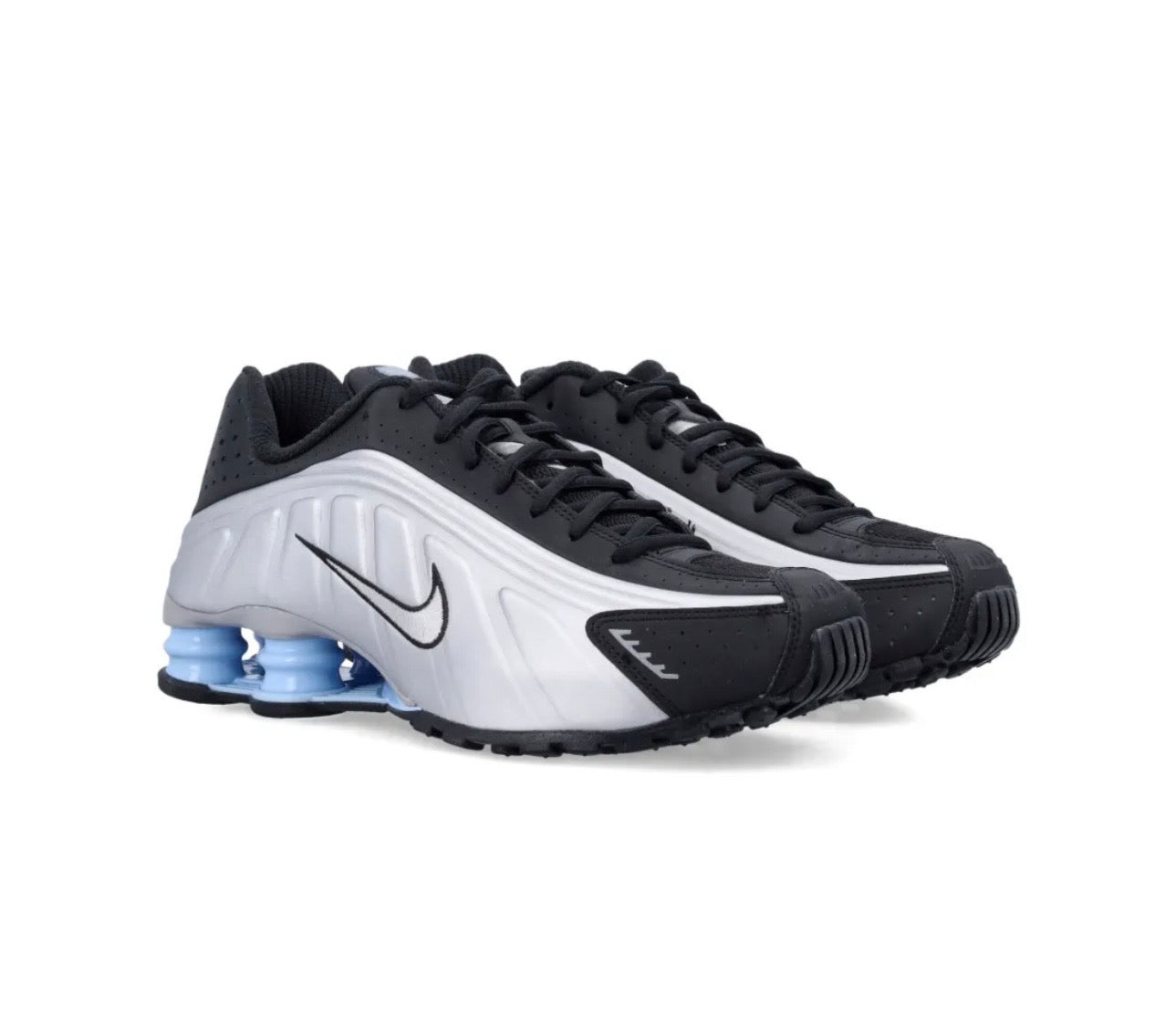 Nike Shox R4 Silver White Blue
