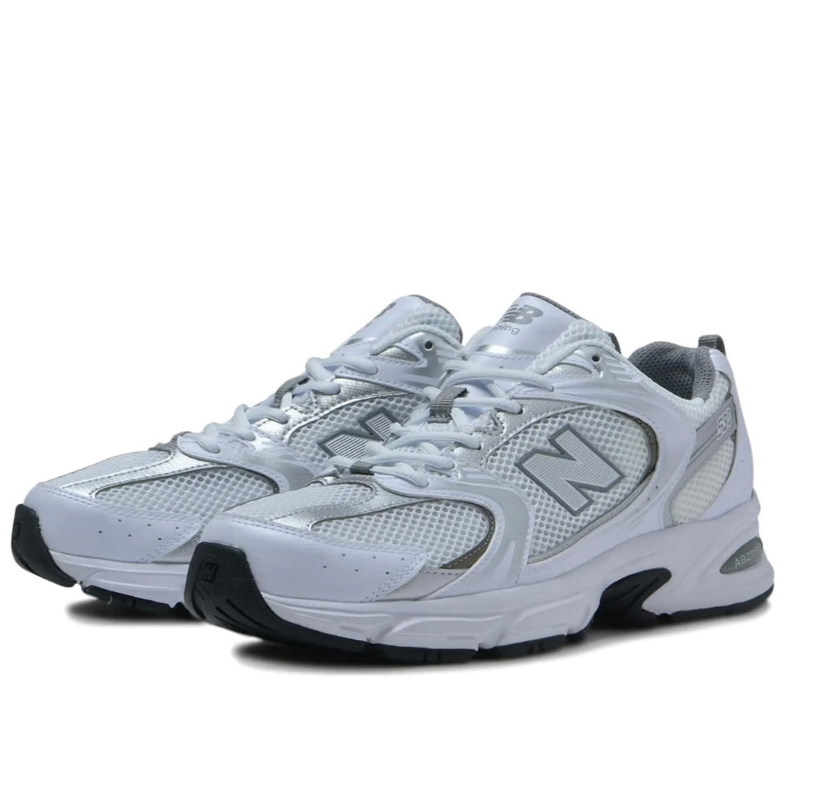 New Balance 530  White Grey מידות 38,