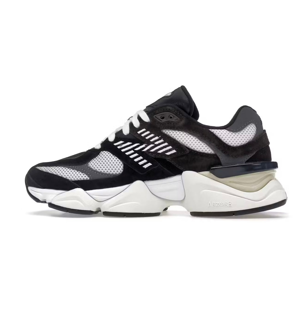 New Balance 9060 Black White grey מידות,36,42