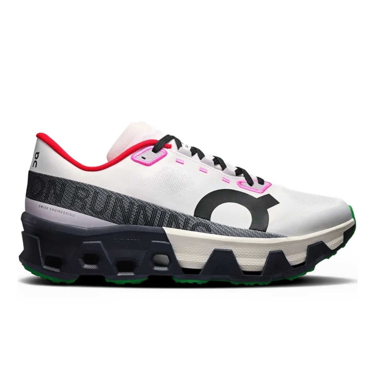 On Cloudmonster white red