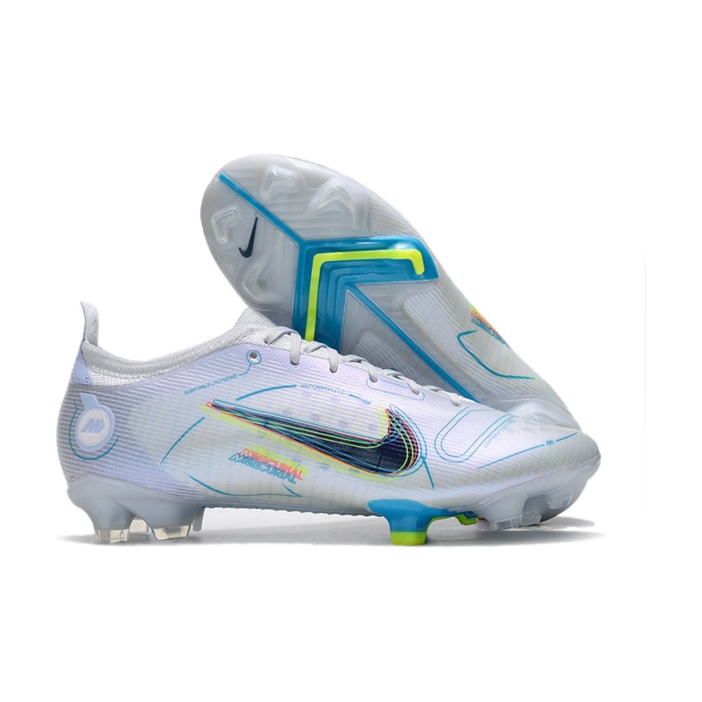 NIKE MERCURIAL VAPOR 14 ELITE FG – White Silver Blue