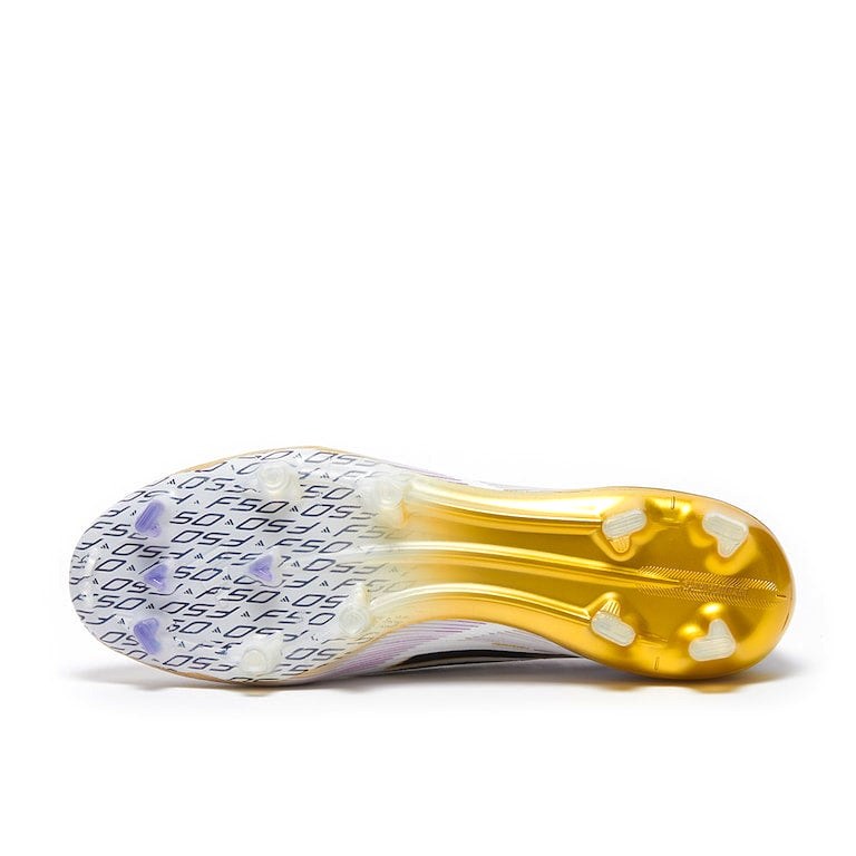 adidas F50 Elite Laceless FG – White Gold