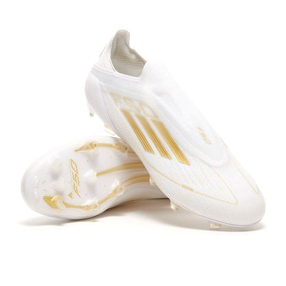 adidas F50 Laceless Elite FG – White Gold